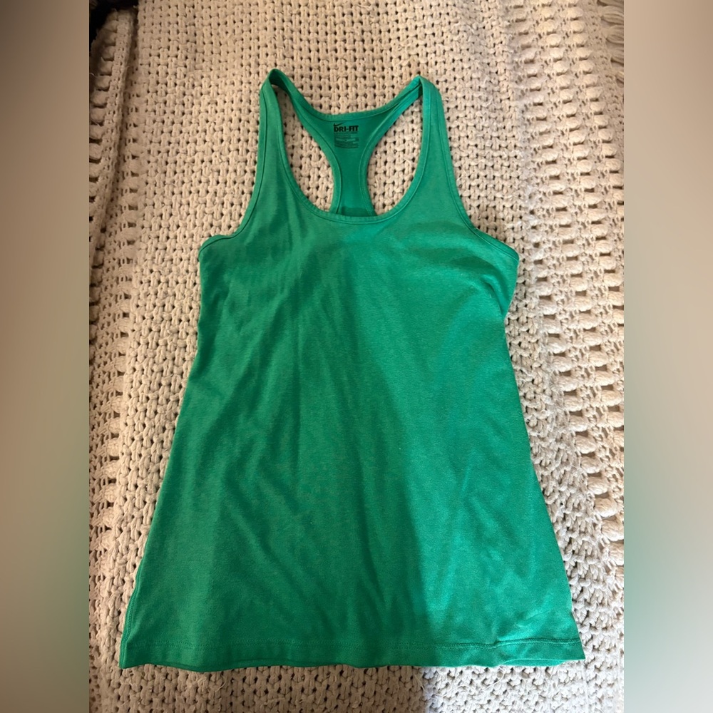 Nike Green Racerback Dri-FIT Tank